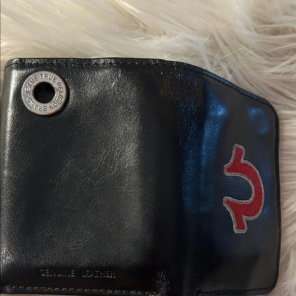 True Religion Black and Red Money Clip